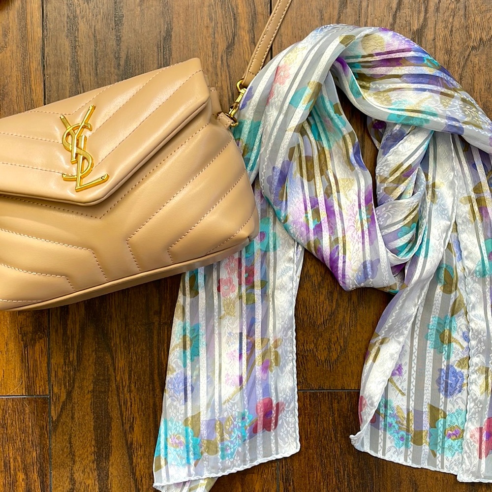 Vintage Floral Scarf